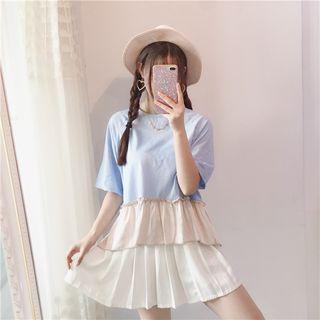 Elbow-sleeve Short-sleeve T-shirt