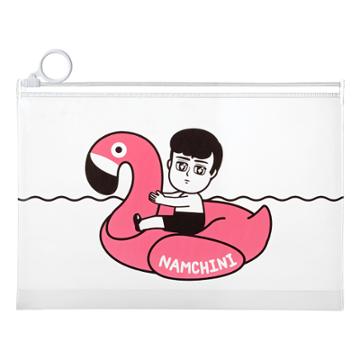 Namchini Clear Pouch (flamingo) 1 Pc