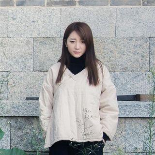 Side-button Padded Top