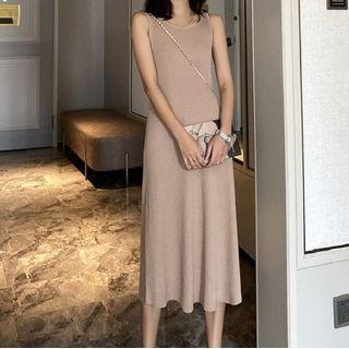 Plain Tank Midi Dress
