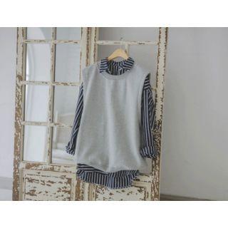 Sleeveless Brushed-fleece Lined Top