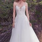 Spaghetti Strap Lace Wedding Ball Gown