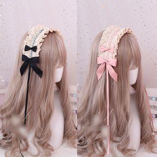 Bow Accent Lace Headpiece