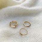 Stacking Ring Set Of 3 Gold - One Size