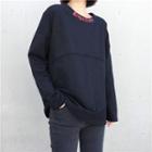 Loose-fit Lettering Long Top