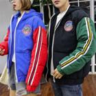 Panel Hooded Padded Jacket