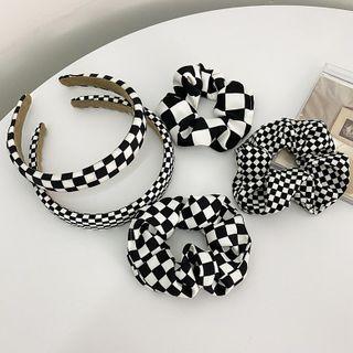 Checker Scrunchie / Headband
