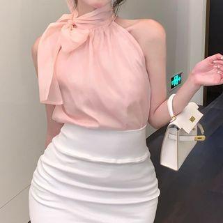 Sleeveless Top / Fitted Skirt