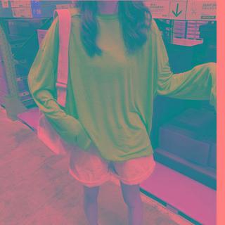 Crew-neck Long-sleeve Oversized T-shirt