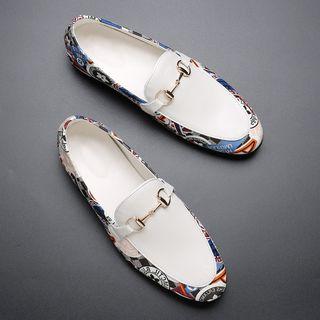 Pattern/print Buckled Loafers