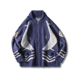 Jacquard Knit Jacket
