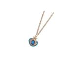 Heart Necklace Blue - One Size