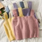 Argyle Cable-knit Vest In 7 Colors