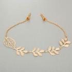 Alloy Leaf Headpiece Gold - One Size