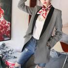 Flap-pocket Check Jacket