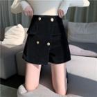 High-waist Corduroy Skort