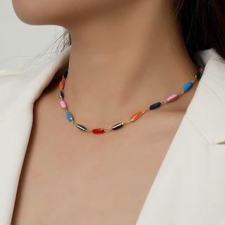 Faux Crystal Alloy Choker
