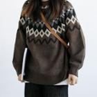 Argyle Jacquard Sweater