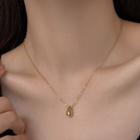 Drop Pendant Necklace Gold - One Size