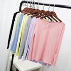 Long Sleeve V-neck T-shirt