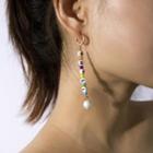 Letter Earring 1 Pair - As Shown In Figure - One Size