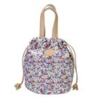 Floral Drawstring Tote Floral - Multicolor - One Size