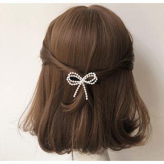 Bead Ribbon Accent Hair Clip