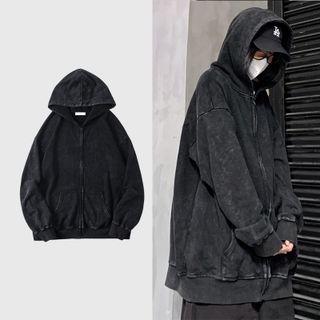 Washed Zip-up Jacket