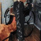 Bell-sleeve Embroidered Midi A-line Qipao Dress