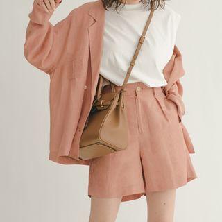 Double Breasted Blazer / Dress Shorts