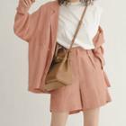 Double Breasted Blazer / Dress Shorts