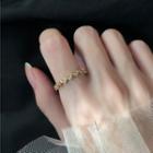 Alloy Leaf Ring Gold - One Size