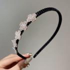 Rhinestone Headband 01 - 1pc - Black - One Size