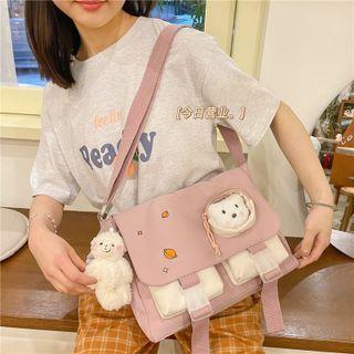 Planet Print Flap Crossbody Bag
