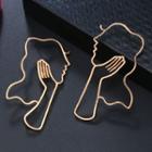 Alloy Wirework Dangle Earring Gold - One Size