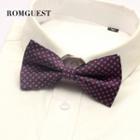 Pattern Bow Tie Purple - One Size