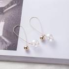 Glass Ball Alloy Bead Dangle Earring As Shown In Figure - One Size