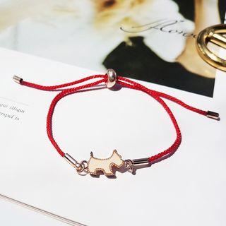 Dog Red String Bracelet