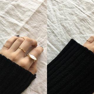 Set Of 4: Metallic Rings