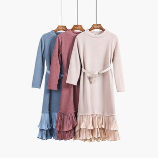 Layered Ruffled-hem Mermaid Dress