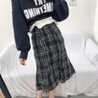 Mermaid Midi Tweed Skirt
