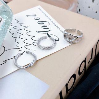 Textured Alloy Open Ring (various Designs)