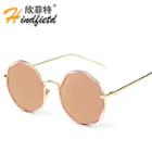 Cut Out Frame Round Sunglasses