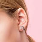 Rhinestone Moon & Star Earring 1 Pair - Earrings - One Size