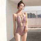 Print Cut Out Swimsuit