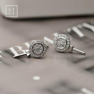 Lollipop Stud Earring One Pair - Lollipop Stud Earring - One Size