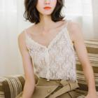 Lace Camisole Top Light Almond - One Size