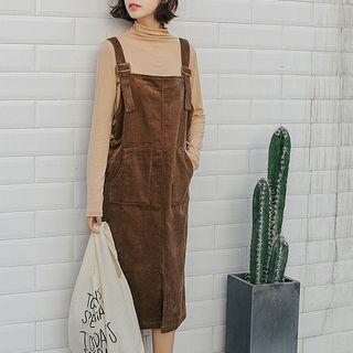 Corduroy Jumper Midi Dress