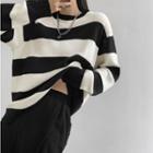 Colorblock Loose-fit Sweater In 6 Colors
