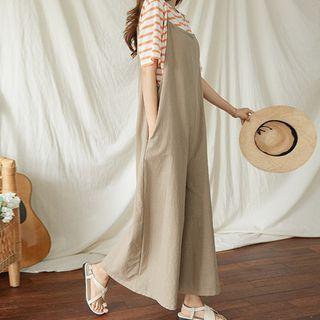 Pocket-side Wide-leg Jumpsuit